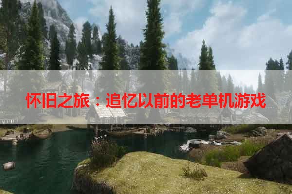 怀旧之旅：追忆以前的老单机游戏