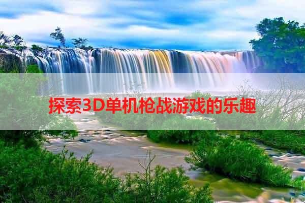 探索3D单机枪战游戏的乐趣