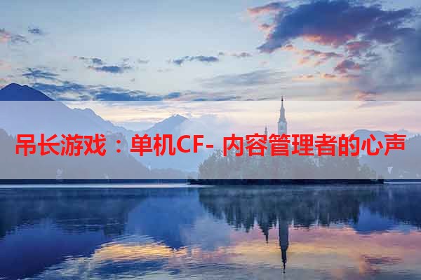 吊长游戏：单机CF- 内容管理者的心声