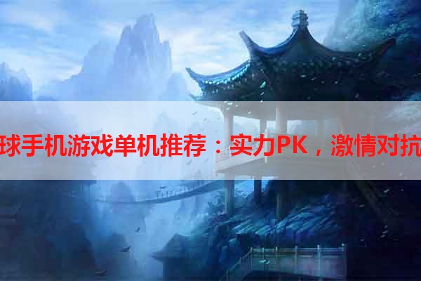 足球手机游戏单机推荐：实力PK，激情对抗！