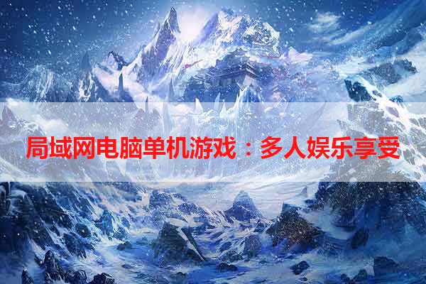 局域网电脑单机游戏：多人娱乐享受