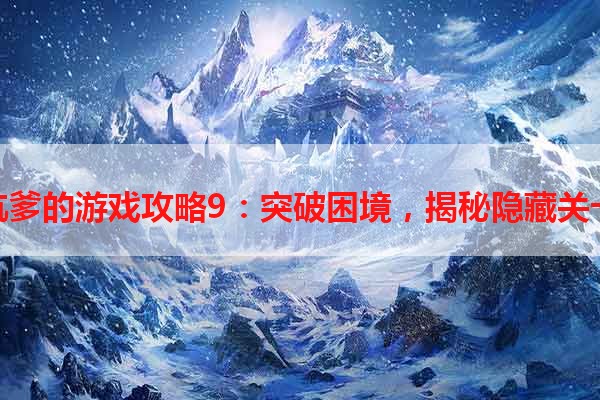 坑爹的游戏攻略9：突破困境，揭秘隐藏关卡