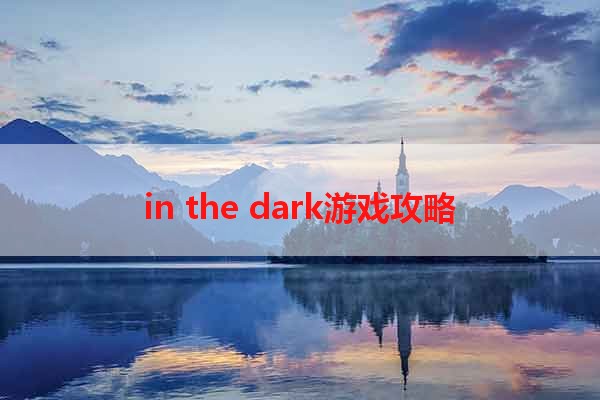 in the dark游戏攻略