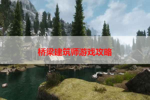 桥梁建筑师游戏攻略