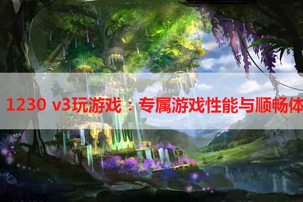 E3 1230 v3玩游戏：专属游戏性能与顺畅体验