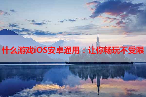 什么游戏iOS安卓通用：让你畅玩不受限